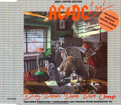 AC/DC — Dirty Deeds Done Dirt Cheap (LP)